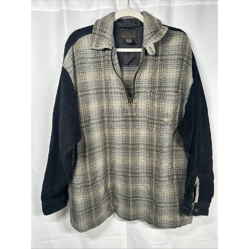 Vintage 90s Gotcha Corduroy/Knit Reversible Jacket - Medium